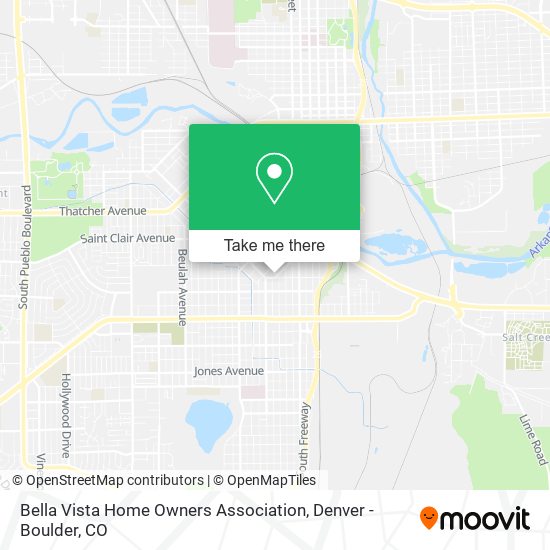 Bella Vista Home Owners Association map