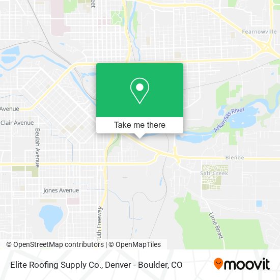 Mapa de Elite Roofing Supply Co.