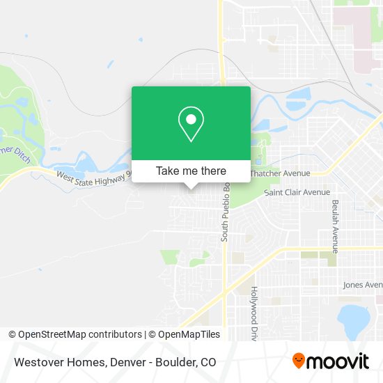 Mapa de Westover Homes