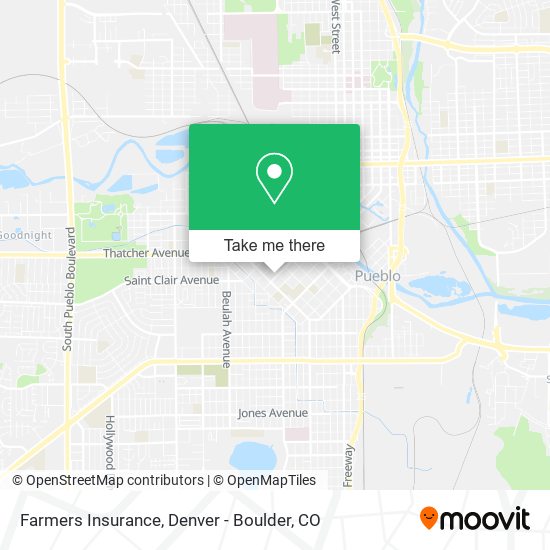 Mapa de Farmers Insurance