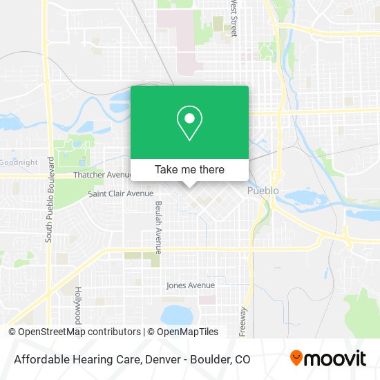 Affordable Hearing Care map