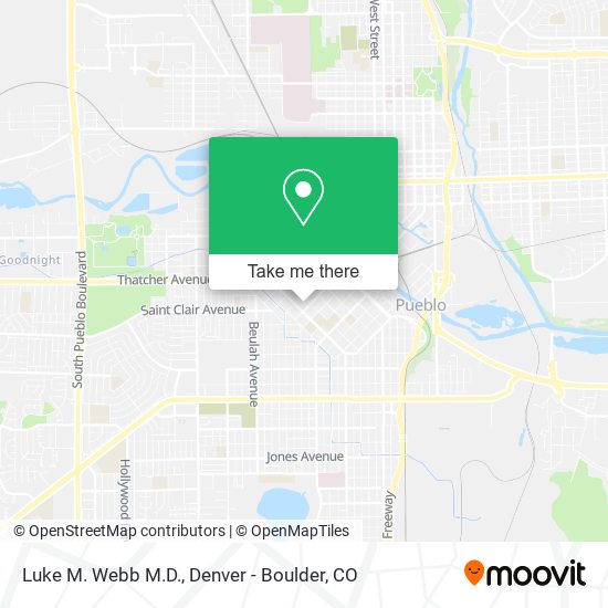 Mapa de Luke M. Webb M.D.