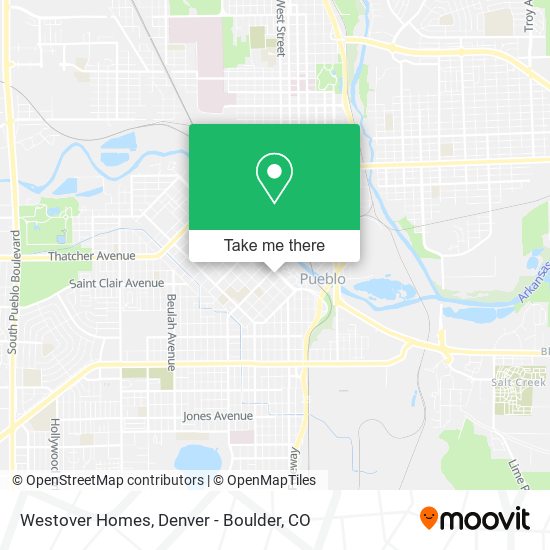 Mapa de Westover Homes