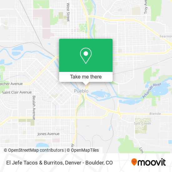 El Jefe Tacos & Burritos map