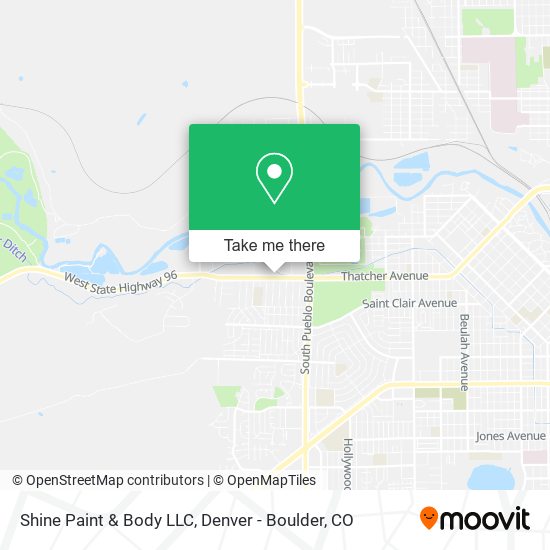 Shine Paint & Body LLC map