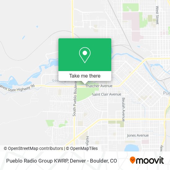 Mapa de Pueblo Radio Group KWRP