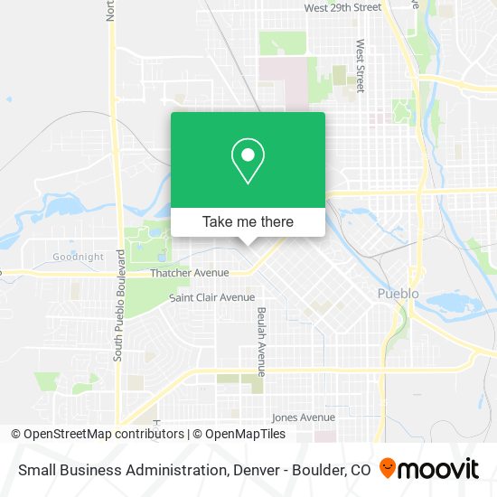 Mapa de Small Business Administration