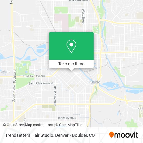 Mapa de Trendsetters Hair Studio