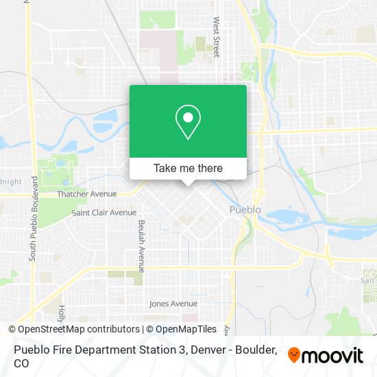 Mapa de Pueblo Fire Department Station 3