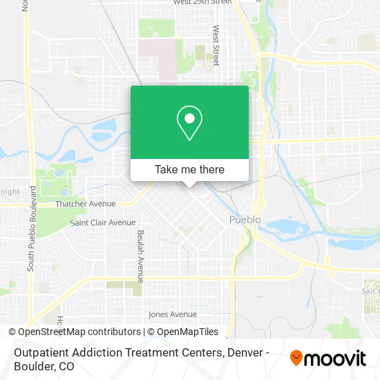 Mapa de Outpatient Addiction Treatment Centers