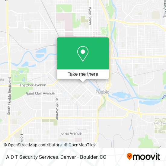 A D T Security Services map