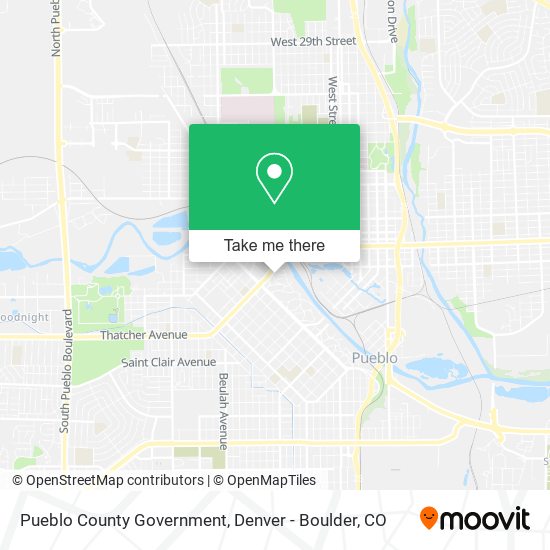 Mapa de Pueblo County Government