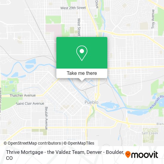Mapa de Thrive Mortgage - the Valdez Team