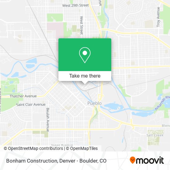 Bonham Construction map