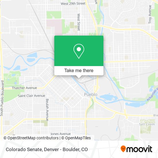 Colorado Senate map