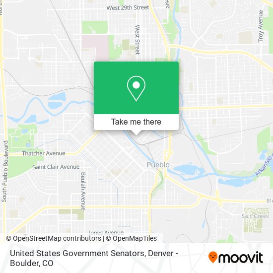 Mapa de United States Government Senators