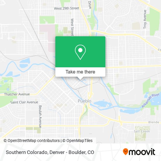 Southern Colorado map