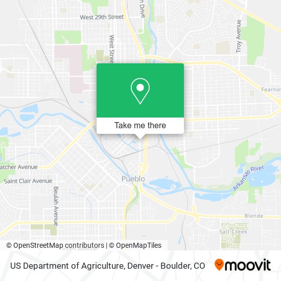 Mapa de US Department of Agriculture