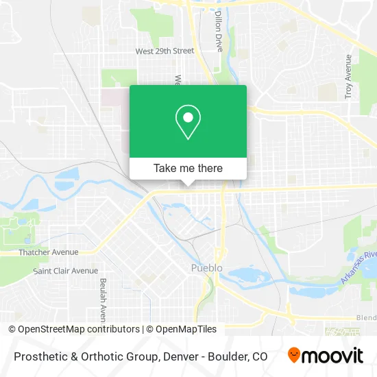 Prosthetic & Orthotic Group map