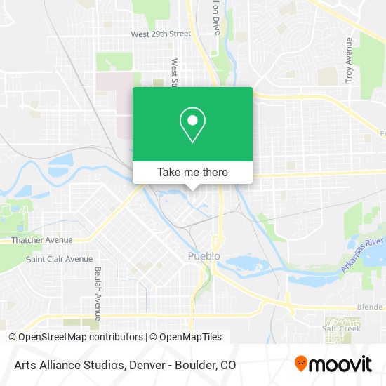Mapa de Arts Alliance Studios