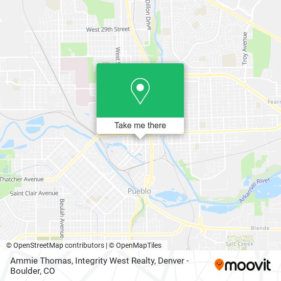 Ammie Thomas, Integrity West Realty map