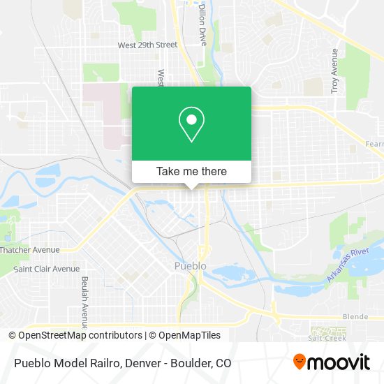 Pueblo Model Railro map