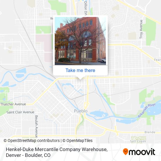 Mapa de Henkel-Duke Mercantile Company Warehouse