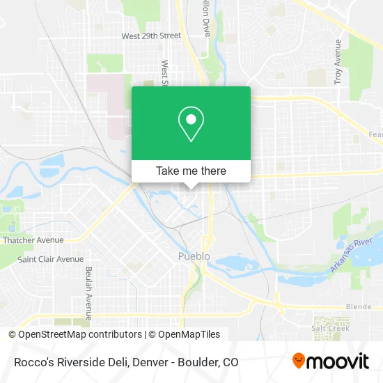 Rocco's Riverside Deli map