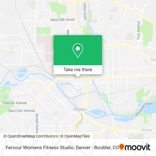 Mapa de Fervour Womens Fitness Studio