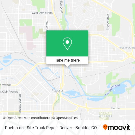 Pueblo on - Site Truck Repair map