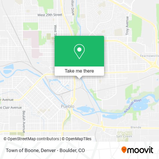 Mapa de Town of Boone