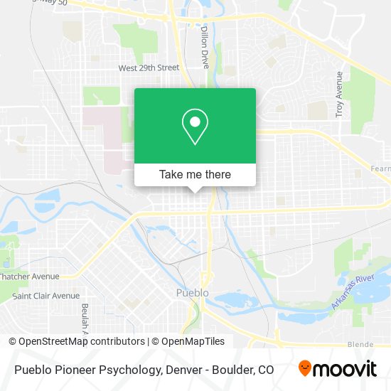 Pueblo Pioneer Psychology map