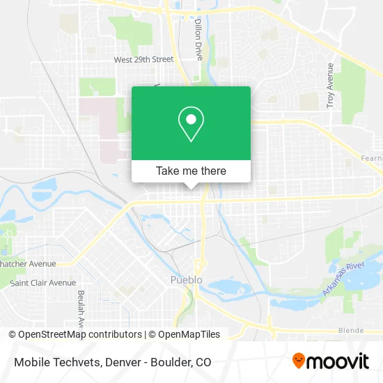 Mobile Techvets map