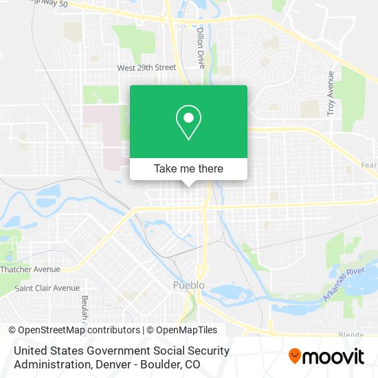 Mapa de United States Government Social Security Administration
