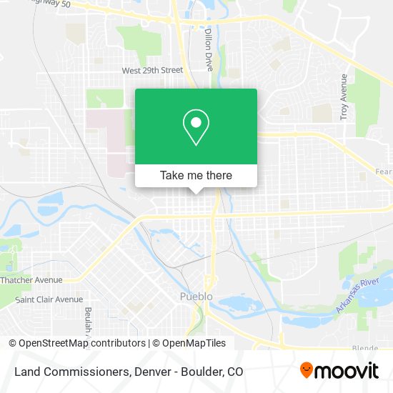 Land Commissioners map