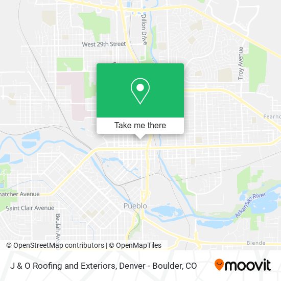 Mapa de J & O Roofing and Exteriors