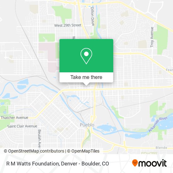 R M Watts Foundation map