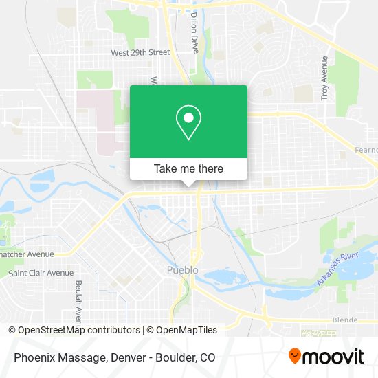 Phoenix Massage map