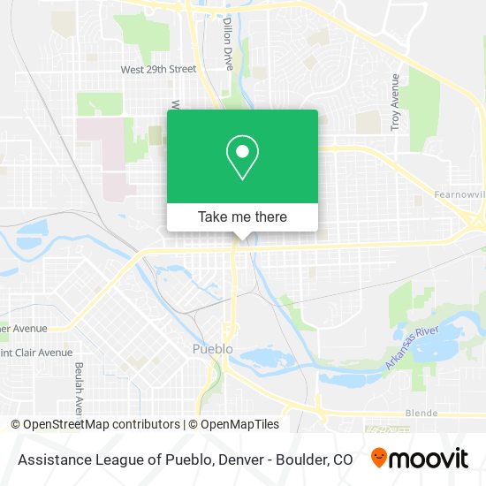 Mapa de Assistance League of Pueblo