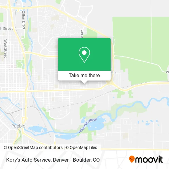 Kory's Auto Service map