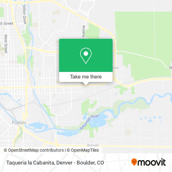 Mapa de Taqueria la Cabanita