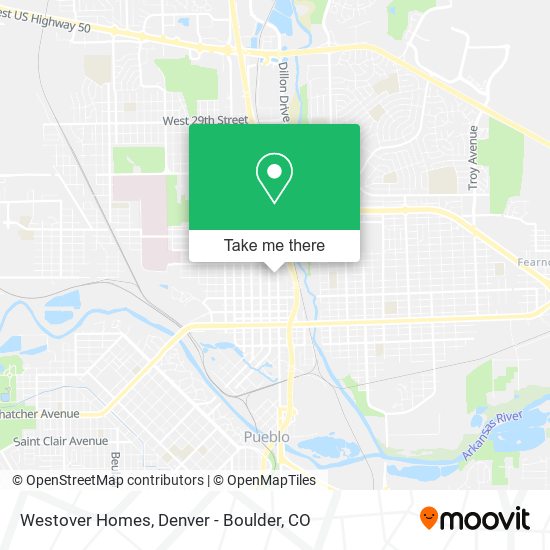 Mapa de Westover Homes