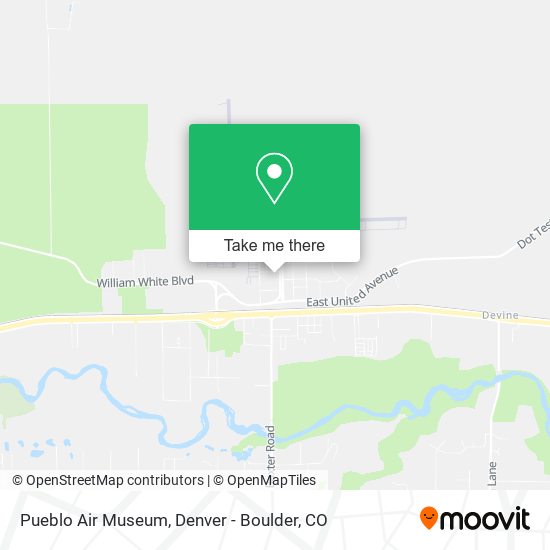 Pueblo Air Museum map