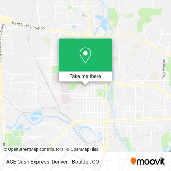 ACE Cash Express map