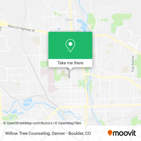 Willow Tree Counseling map