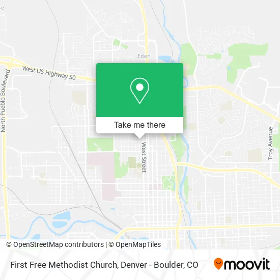 First Free Methodist Church map