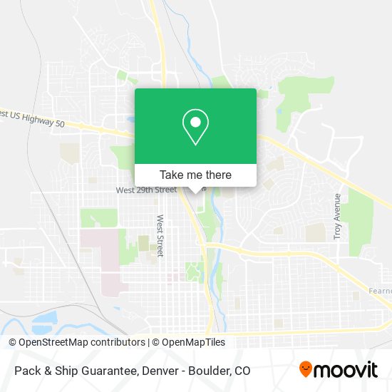 Pack & Ship Guarantee map