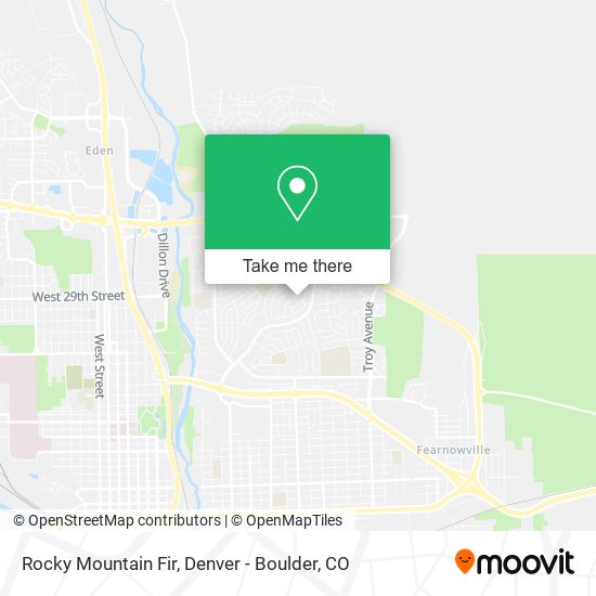Rocky Mountain Fir map