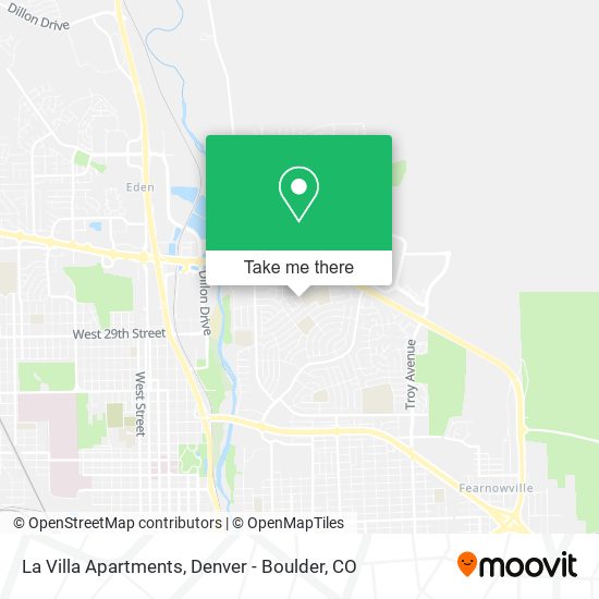 La Villa Apartments map