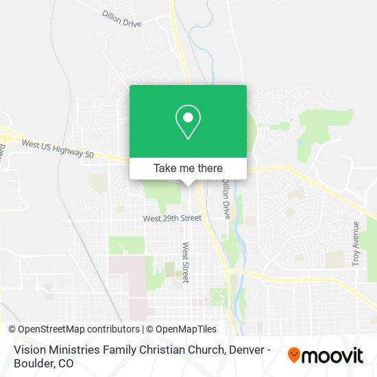 Mapa de Vision Ministries Family Christian Church